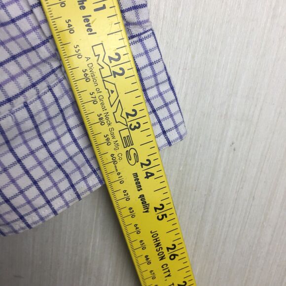 RALPH LAUREN Blake Men Blue Plaid Button Down Long Sleeve 100% Cotton Shirt XL - Picture 9 of 10